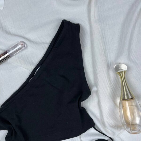 One shoulder cotton top Xs