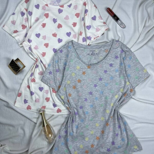 Cotton pj top from primark