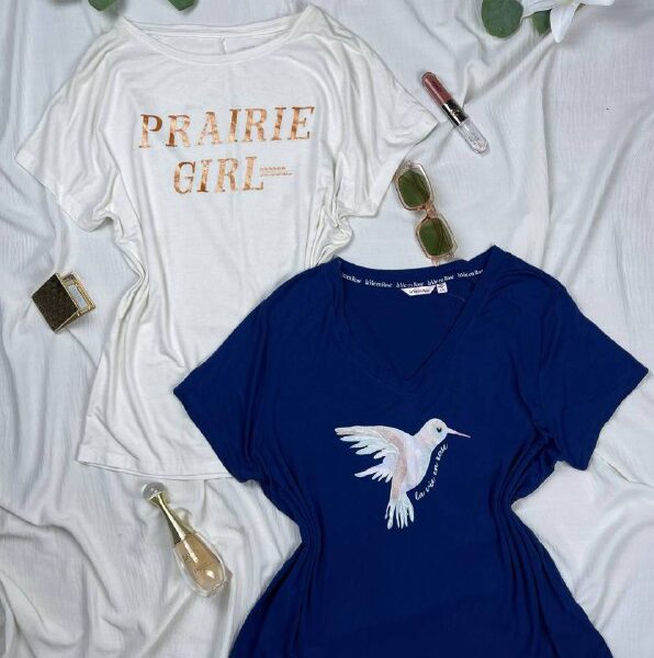 Cotton jersey top from la vie / esmara L