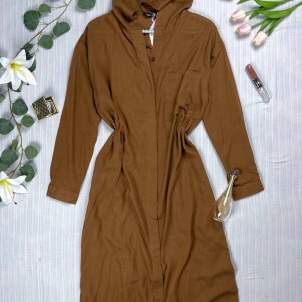 Long linen chemise from splash