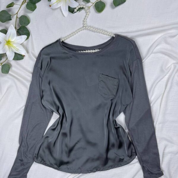 Formal satin cotton blouse made in Germany