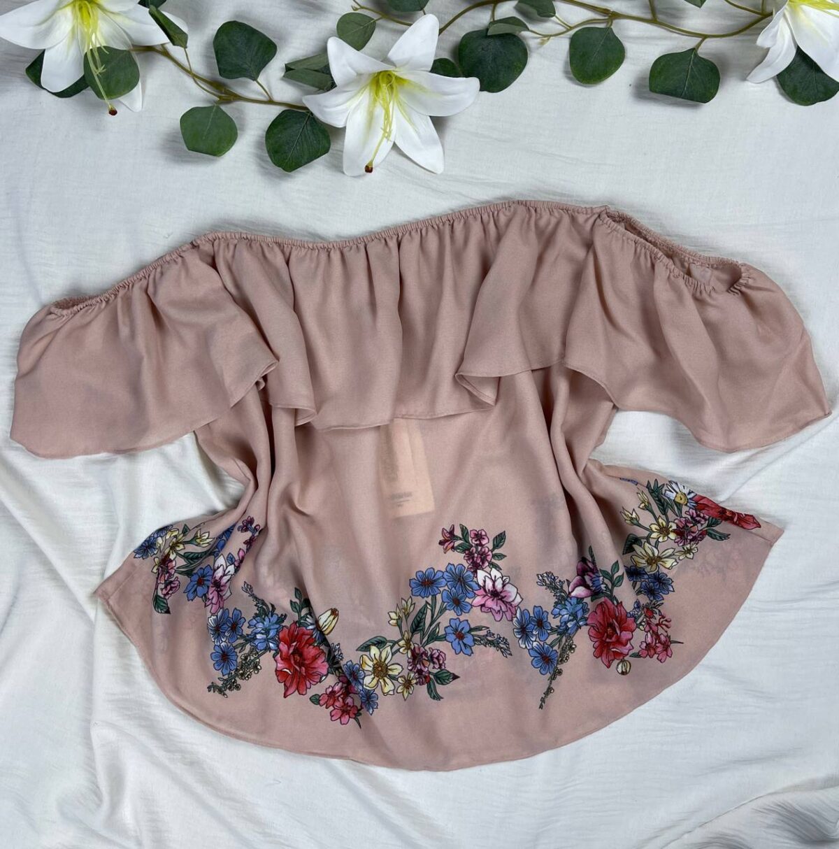 Off shoulder chiffon blouse from Stradivarius - Image 1