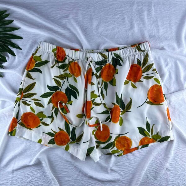 Floral crepe hot short from shein