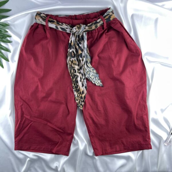 Cotton shorts with scarf from piazza italia