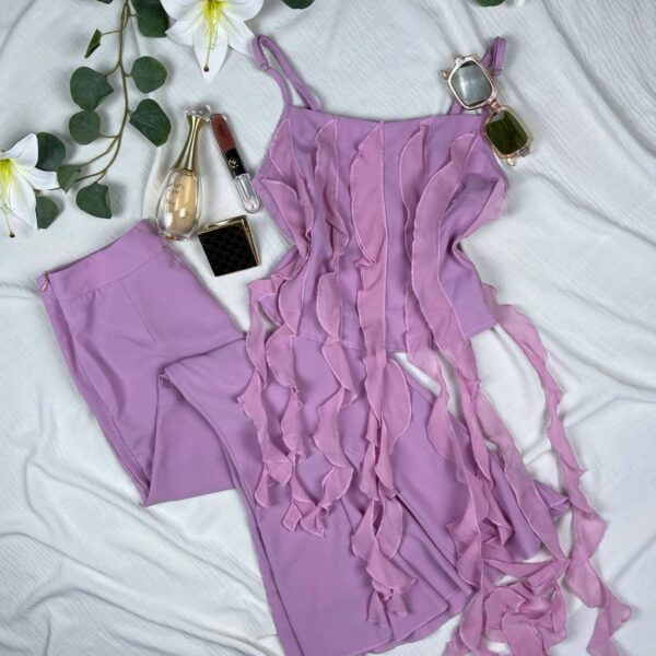 Cute set with ruffles from shein