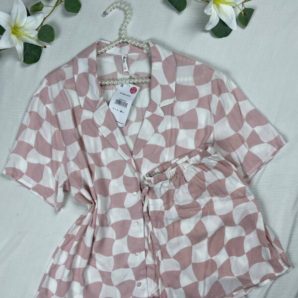 Cotton viscose short pj set from sinsay xl