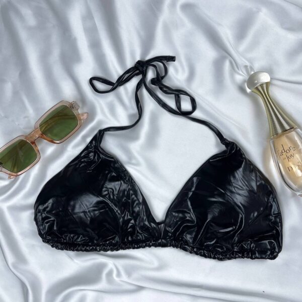 Leather bra top from shein premium Large