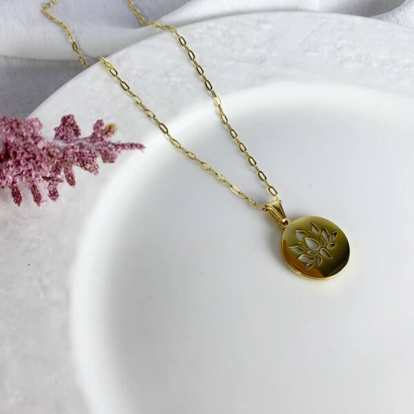 Lotus Stainless steel necklace