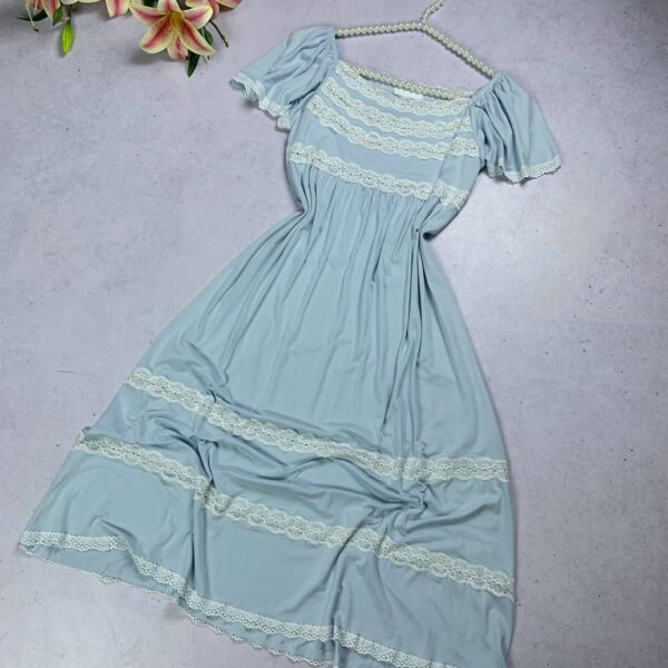 Long viscose jersey dress turkey material
