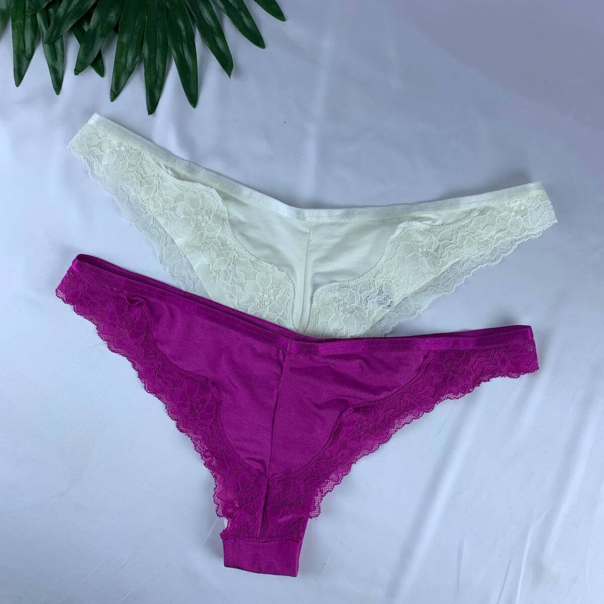 2 pack Jersey panty set with lace from primark small - Image 2