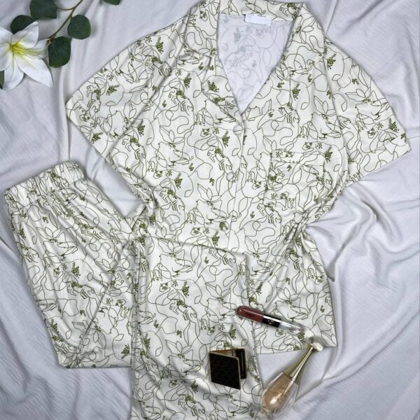 Cotton classic pijama set with lycra