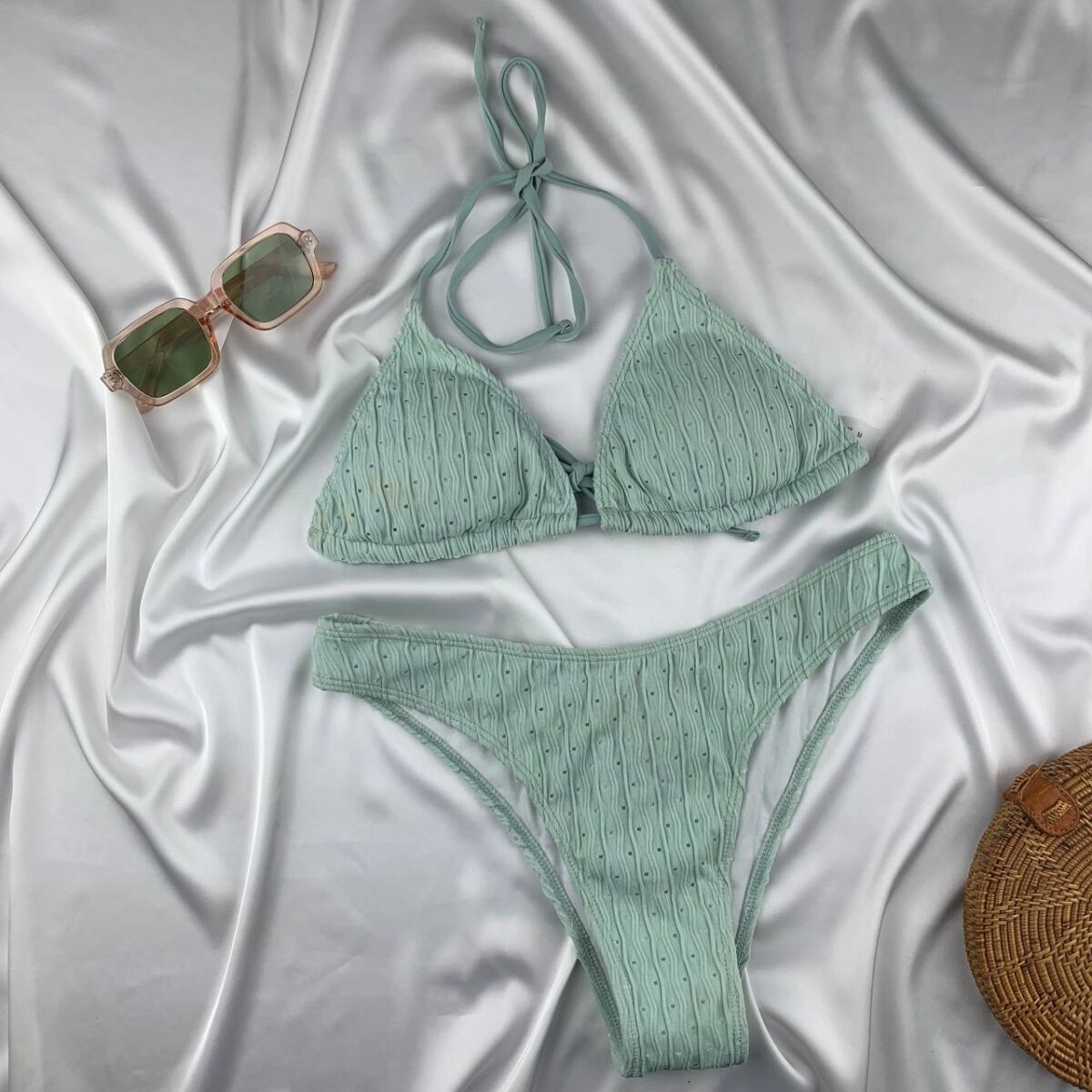 Unwired padded bra & panty bikini set - Image 1