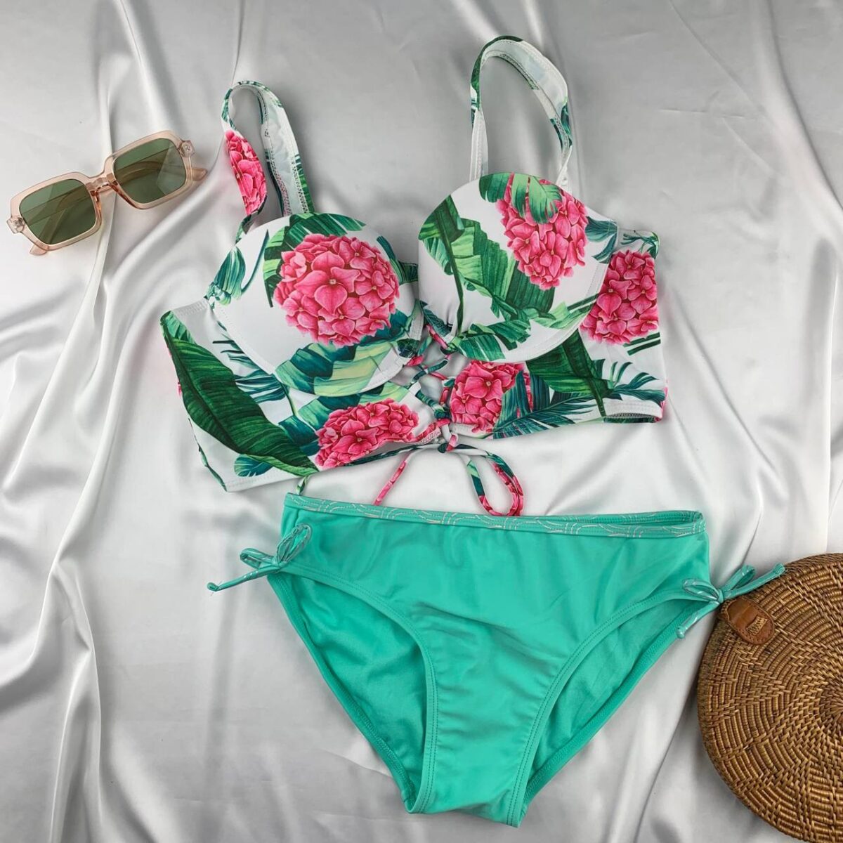 Wired padded bra & panty bikini set made in germany - Image 1
