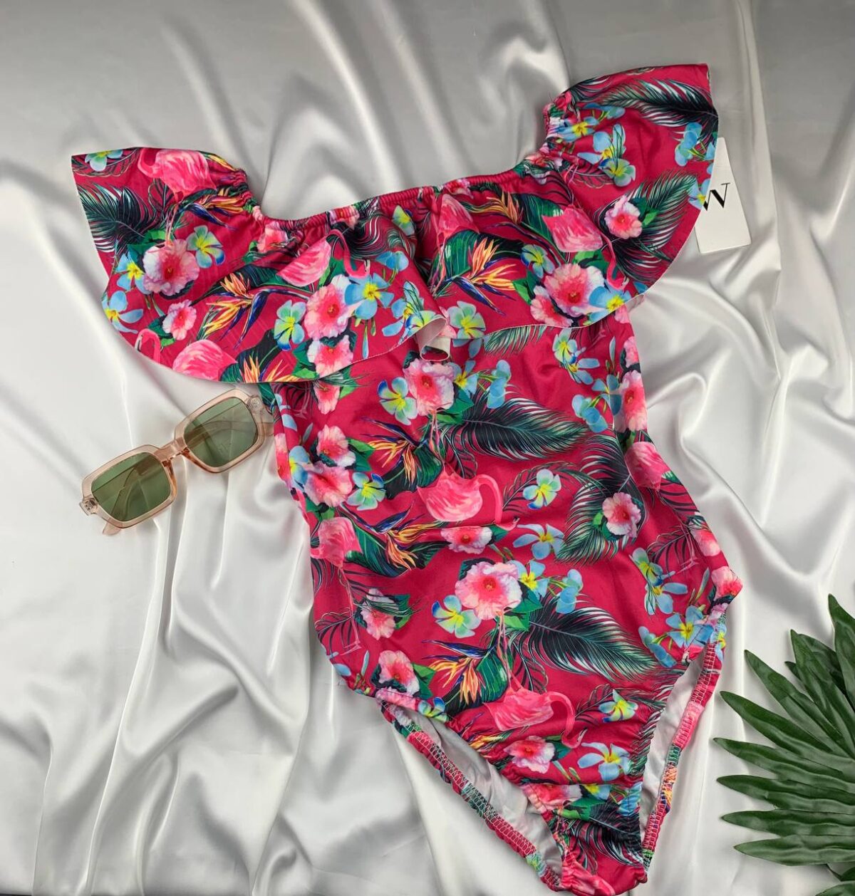 Off shoulder padded floral bodysuit from emma we - Image 1