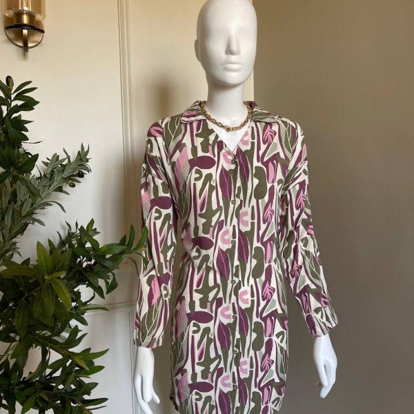 Cotton-viscose sleeping shirt from Max