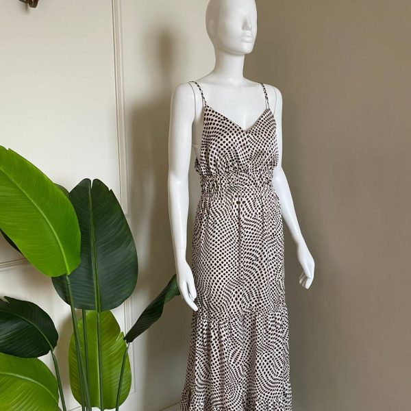 Maxi backless silky satin dress from splash