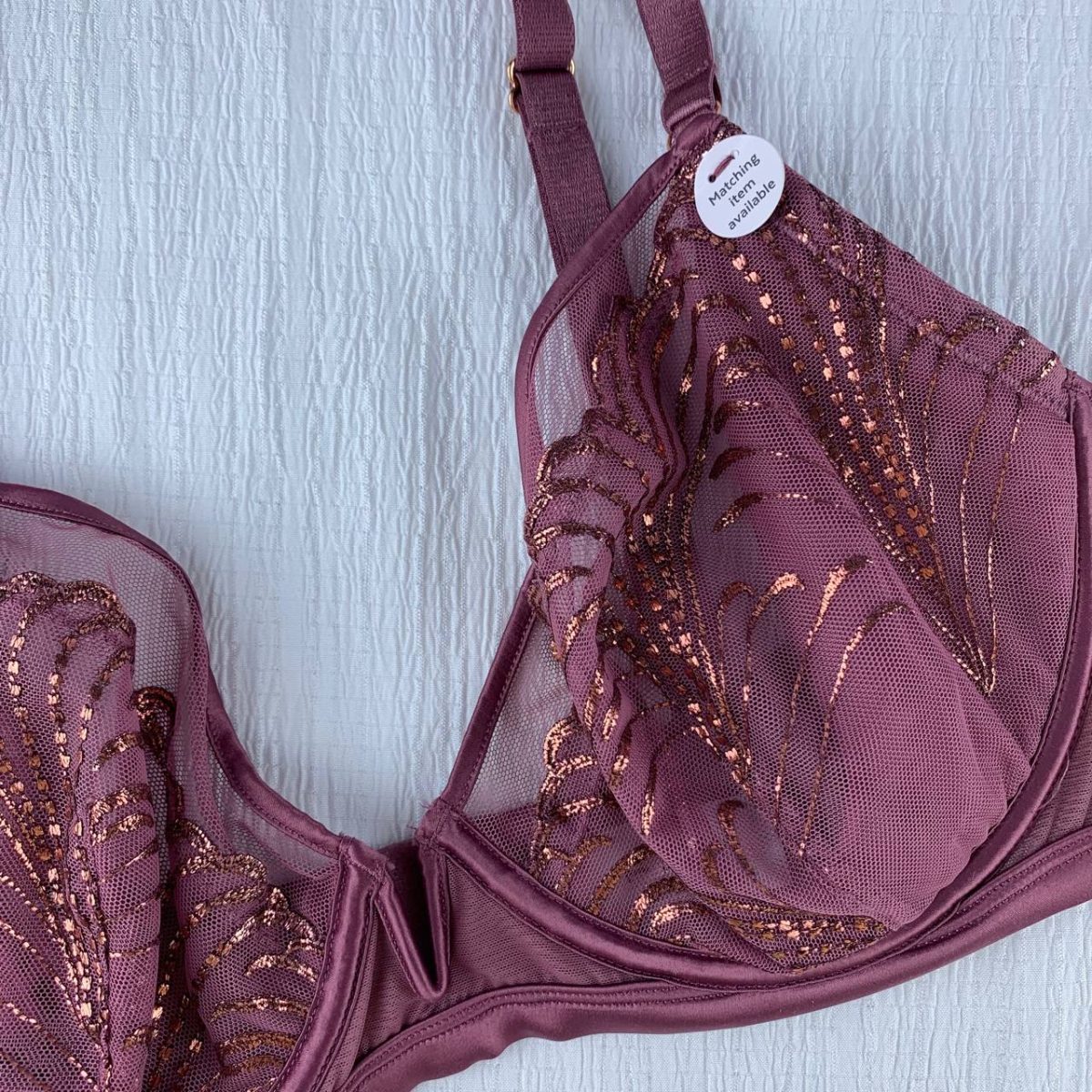 Wired lace lingerie bra from Tu - Image 3