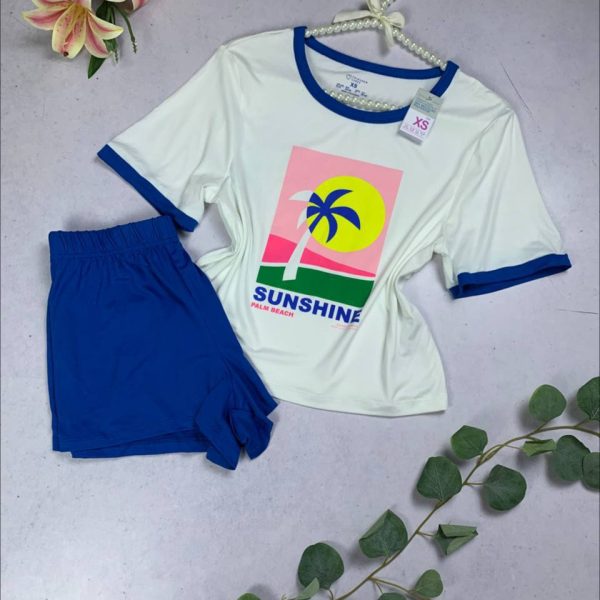 Jersey super soft  hot short pj set from primark uk