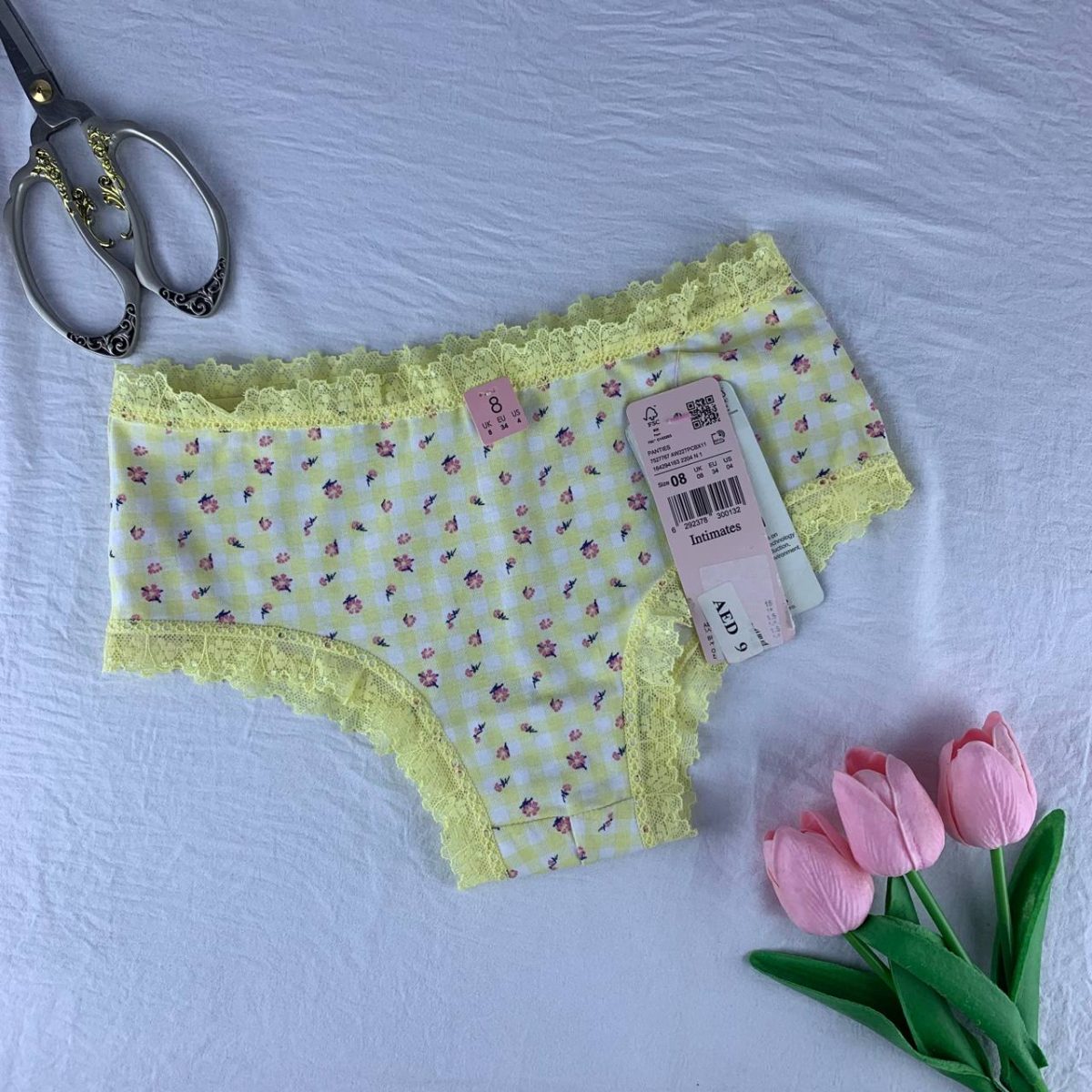 Cotton panty with lace from splash - Image 1