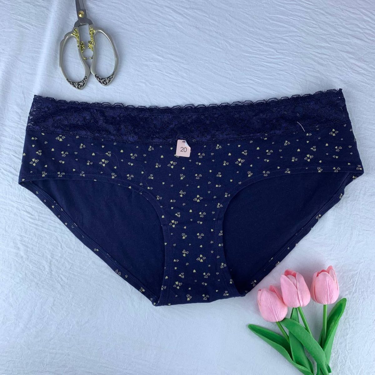 Cotton panty with lace from splash - Image 1