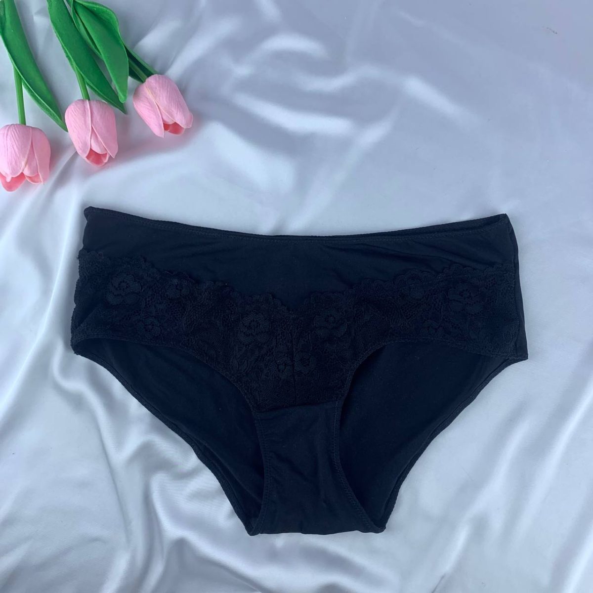 Jersey panty with lace from Gina - Image 1