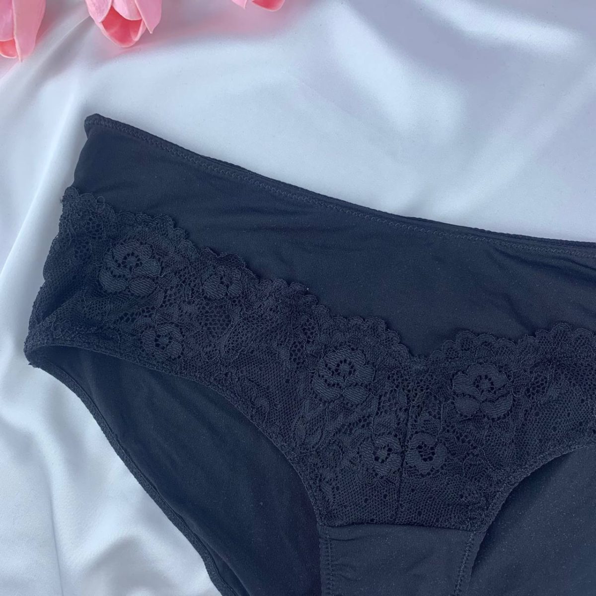 Jersey panty with lace from Gina - Image 4