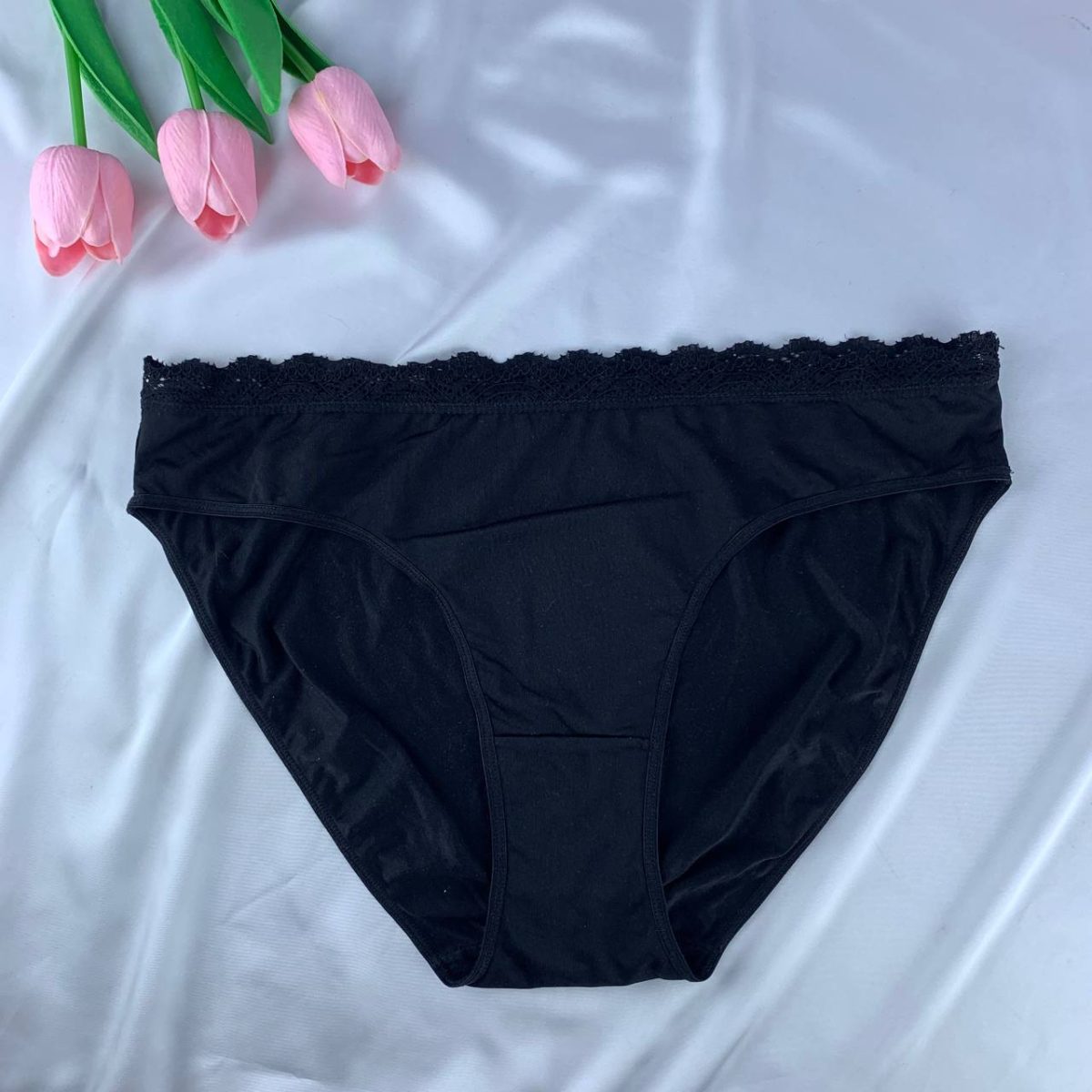 Jersey panty with lace from Gina - Image 1
