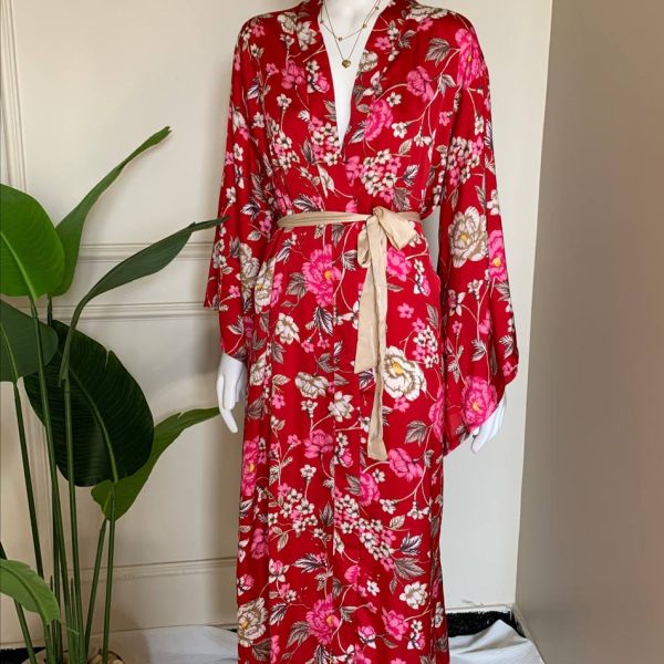 Long silky satin kimono robe from primrk uk