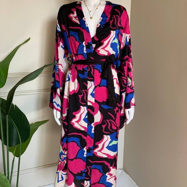 Silky Satin Kimono Robe from Max