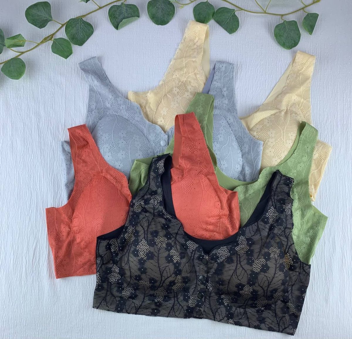 Big size maternal laser front opening unwired padded bra - Image 1
