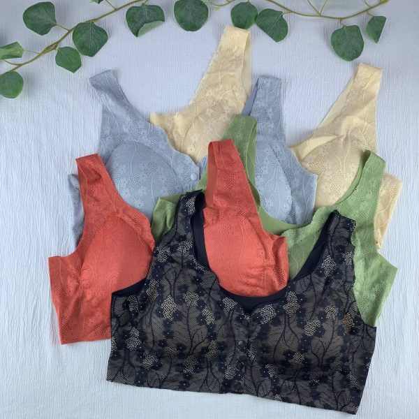 Big size maternal laser front opening unwired padded bra