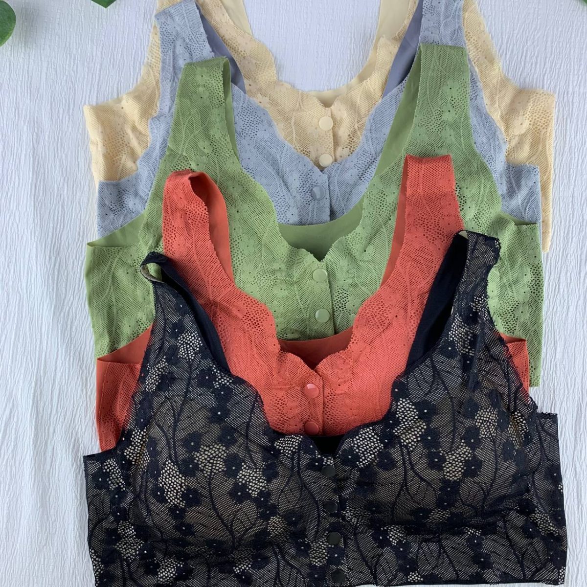 Big size maternal laser front opening unwired padded bra - Image 5