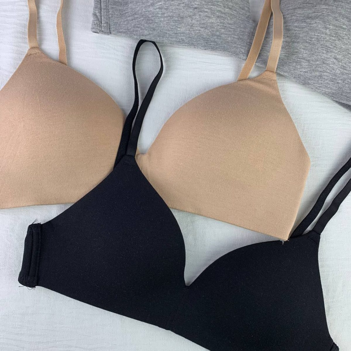 H&M Unwired Padded Cotton Bra - Image 5