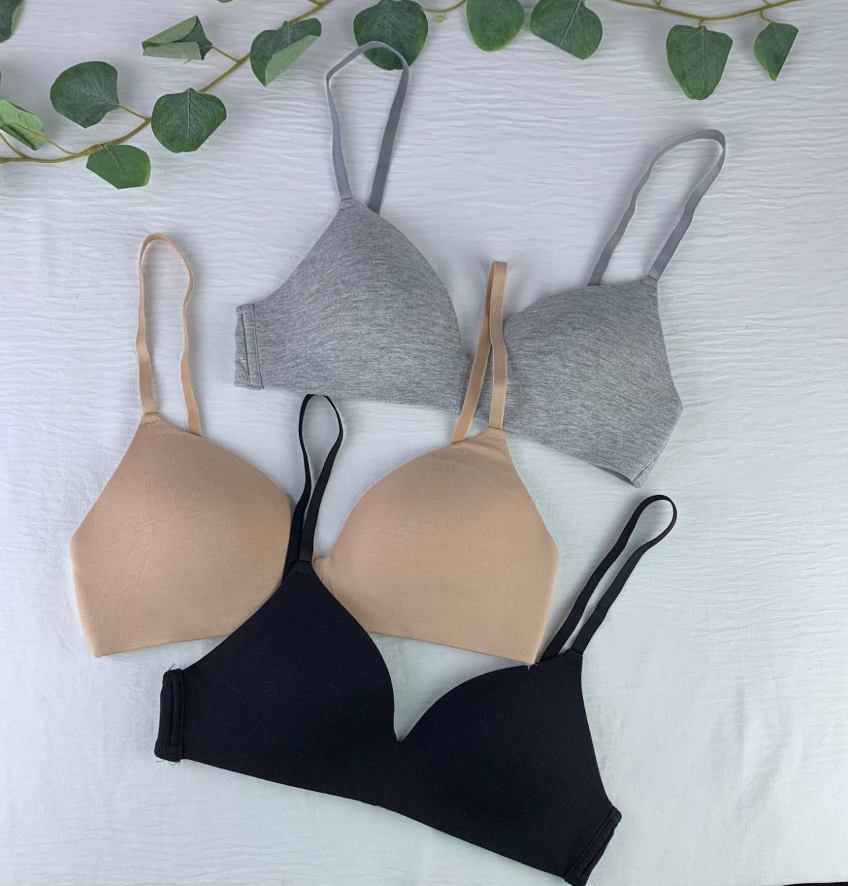 H&M Unwired Padded Cotton Bra - Image 4