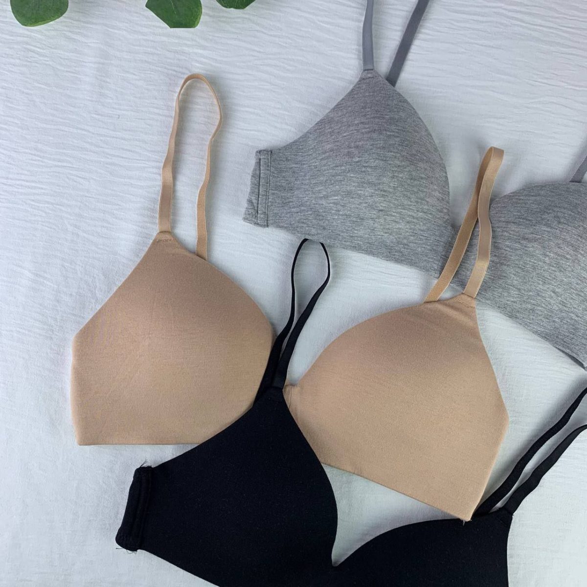 H&M Unwired Padded Cotton Bra - Image 3
