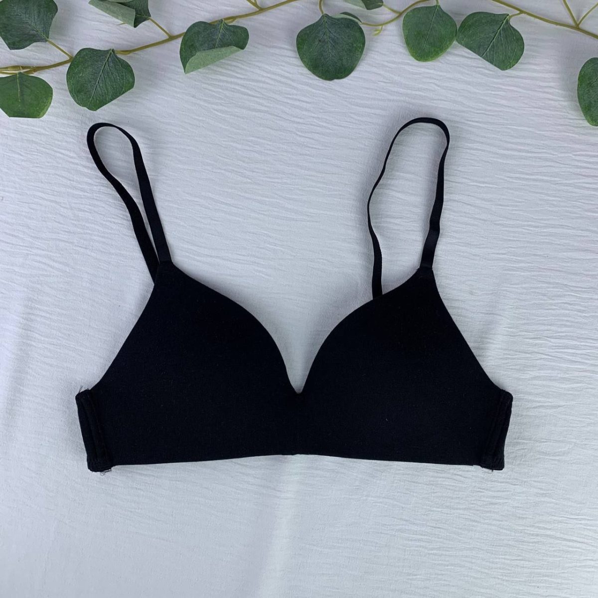 H&M Unwired Padded Cotton Bra - Image 1