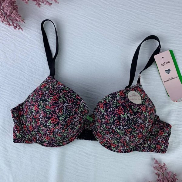 Wired padded balconette bra from splash
