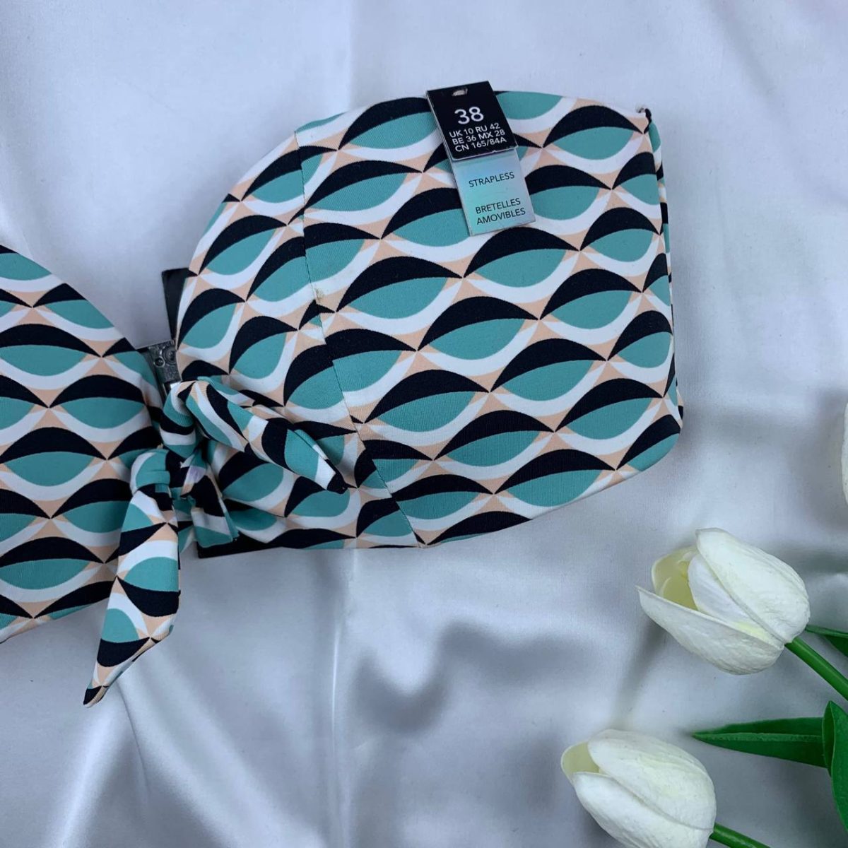 Unwired padded bikini top from Peinette- 38 - Image 3