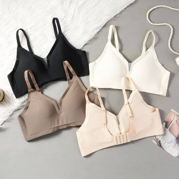 Unwired padded laser cut korean style bra