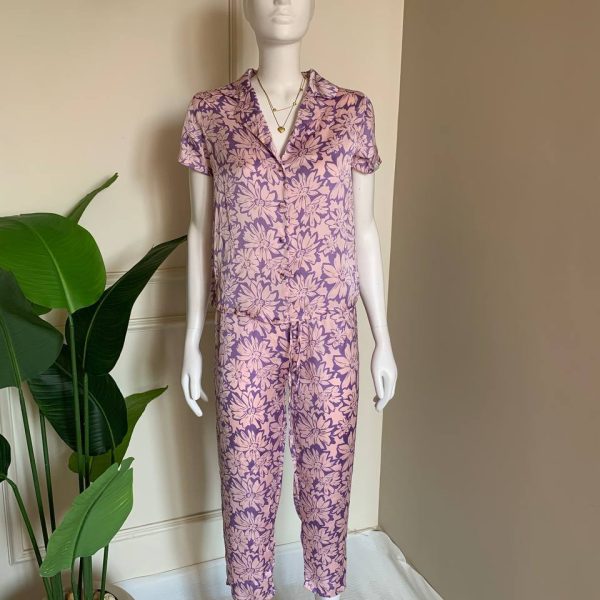 Floral silky satin pijama set from Max