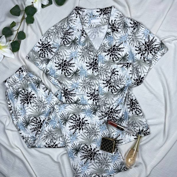 Cotton classic pijama set with lycra