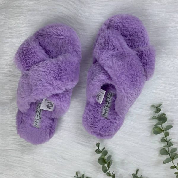 Fur cozy slipper with memory foam from primark