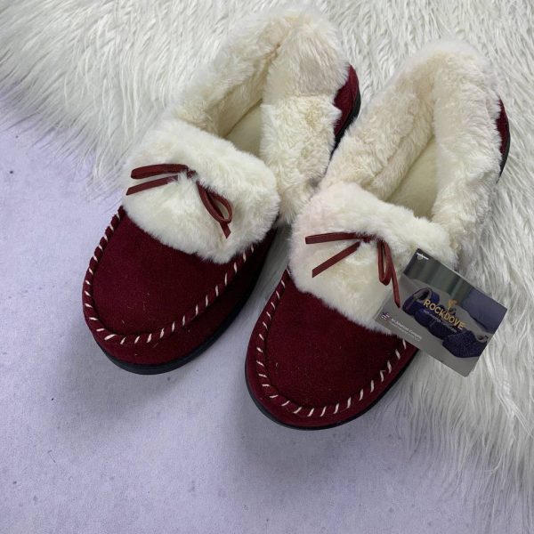 Cozy fur chique shoes from rockdove made in uk