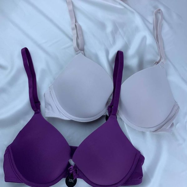 Max 2-Pack Wired Padded Plunge Bras