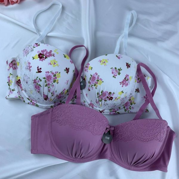 Max 2-Pack Wired Padded Balconette Bras