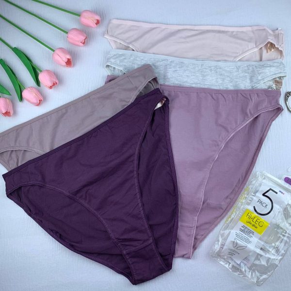 Max 5-Pack Pure Cotton HI-LEG Panty Set- 2XL