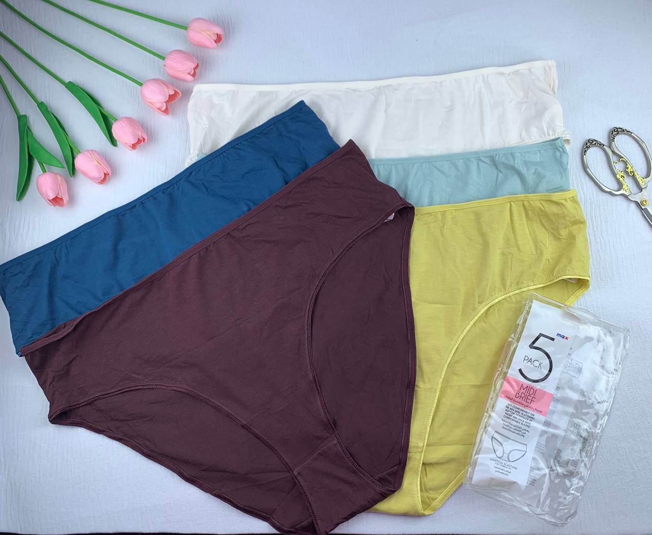 photo_2025-11-01_14-32-51 5 Pack pure Cotton panty set from Max-3XL - Image 1