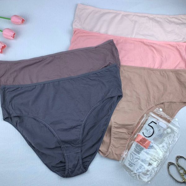 5 Pack pure Cotton panty set from Max-2XL