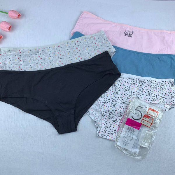 5 Pack pure Cotton panty set from Max-2XL