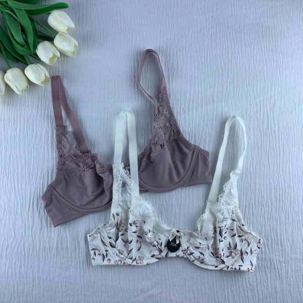 2 pack wired unpadded bra from max